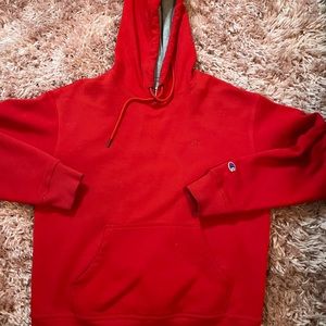 Champion Mens Medium Red Hoodie